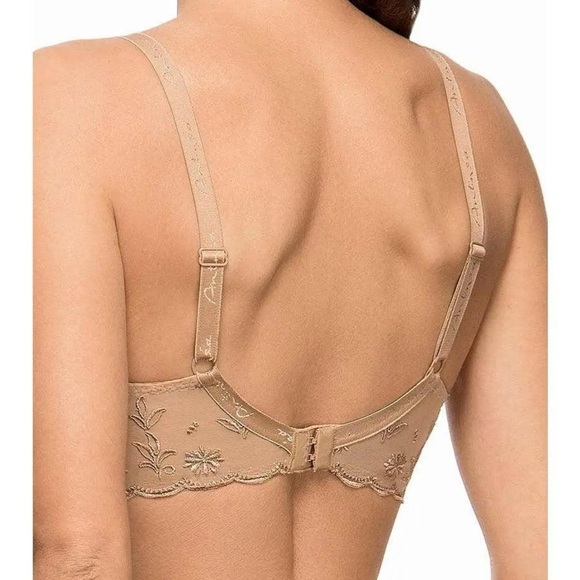 Antinéa Lace Trimmed Beige Bra women’s size 40E - Picture 2 of 8